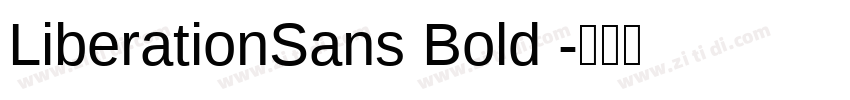 LiberationSans Bold 字体转换